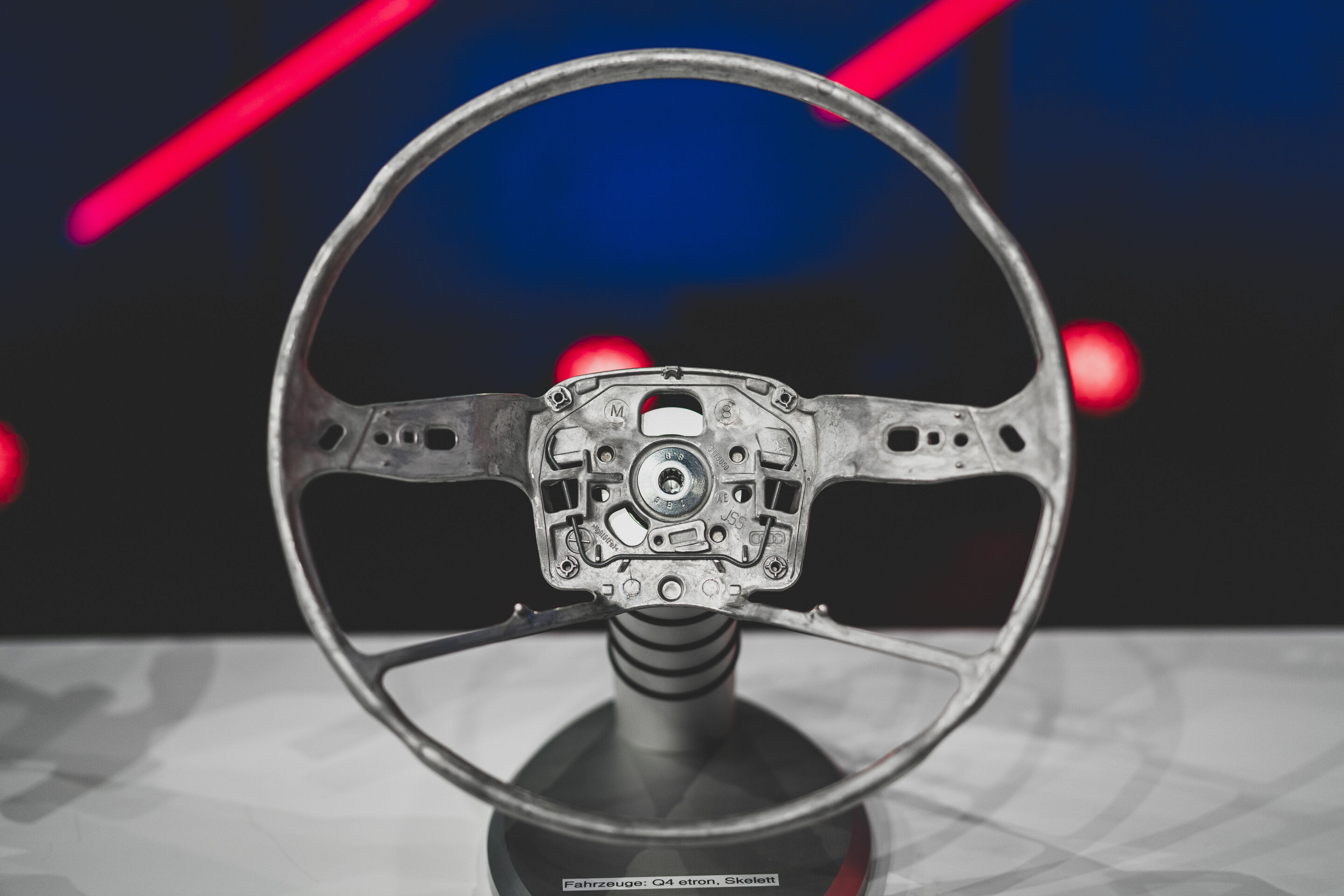 Audi TechTalk Steering - Steering wheel skeleton consisting of die-cast magnesium