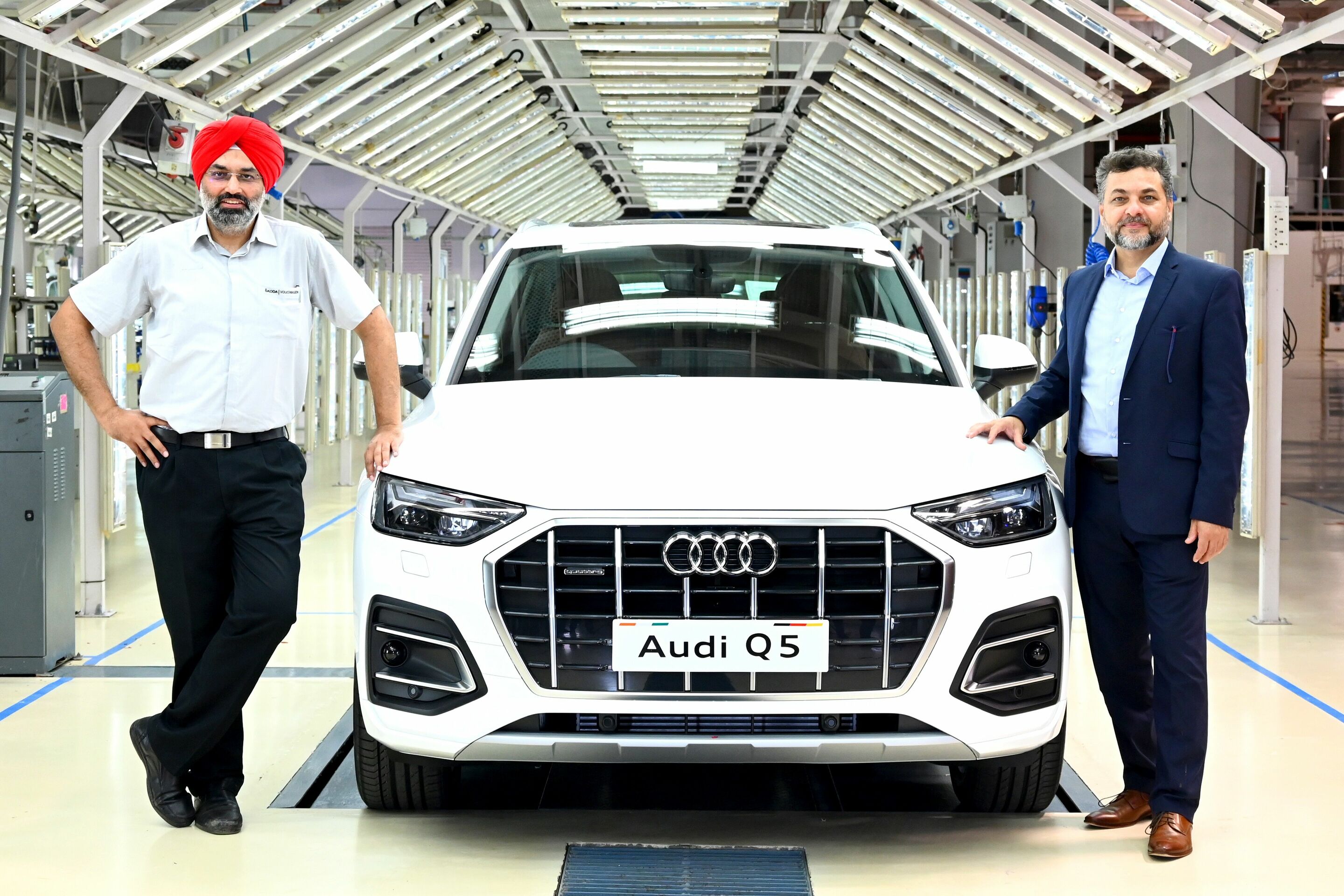 Audi at the Aurangabad site - Gurpratap Boparai, Managing Director SAVWIPL and Balbir Singh Dhillon, Head of Audi India.