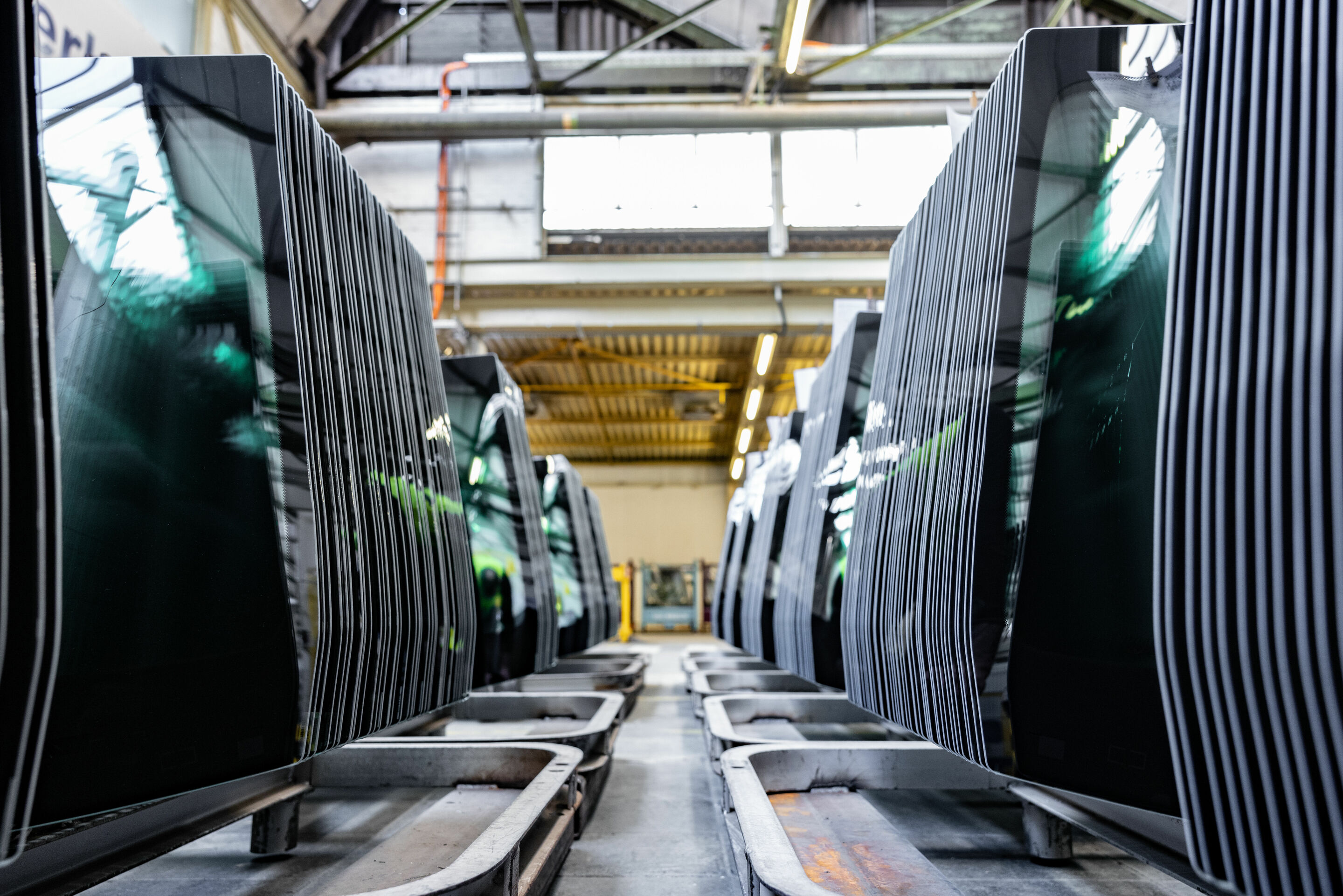 Pilot project glass recycling - New windshields for the Audi Q4 e-tron.