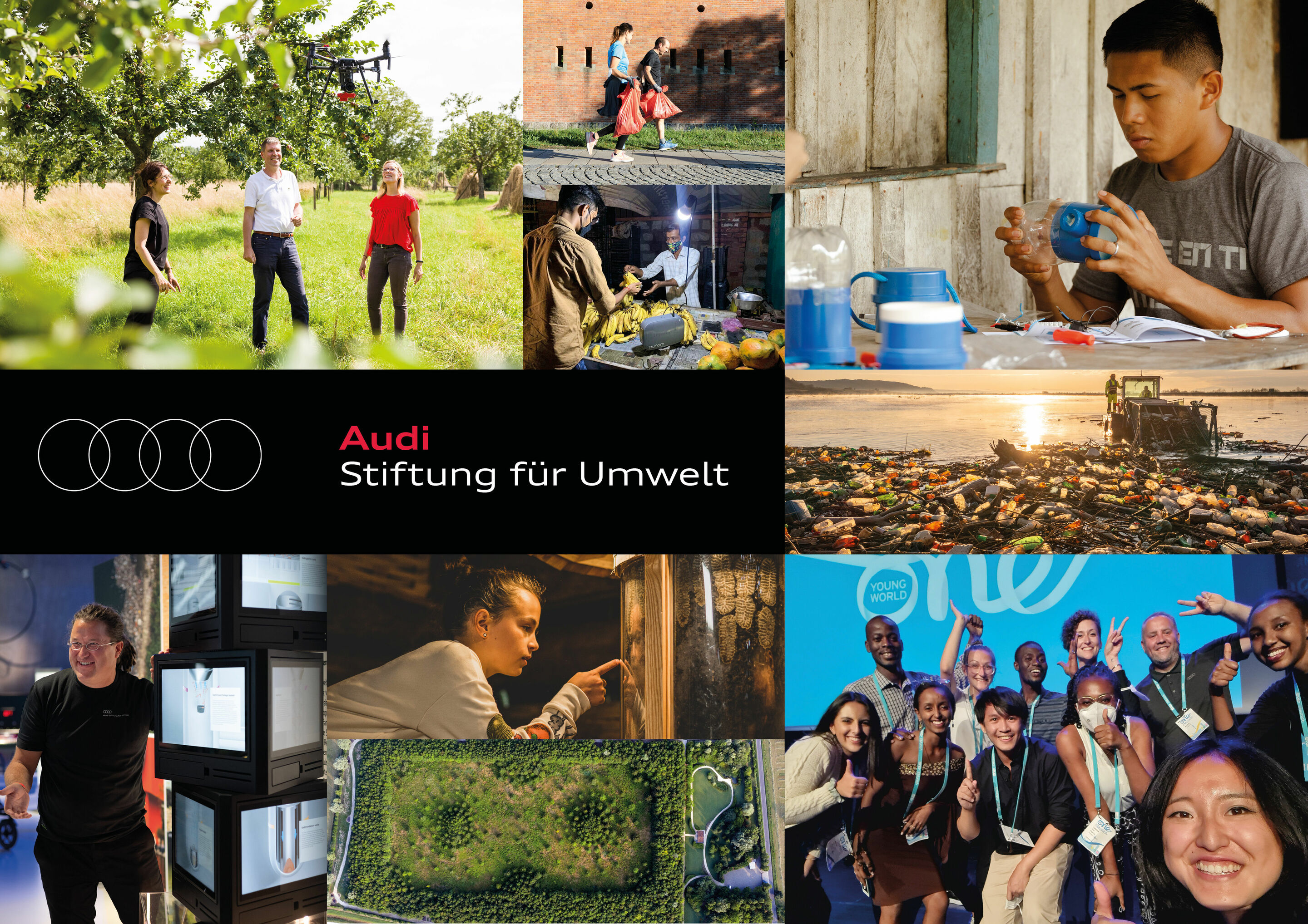 An den Standorten und in der Welt aktiv - Mit ihrem Engagement ebnet die Audi Stiftung für Umwelt neue Wege für nachhaltiges Handeln.