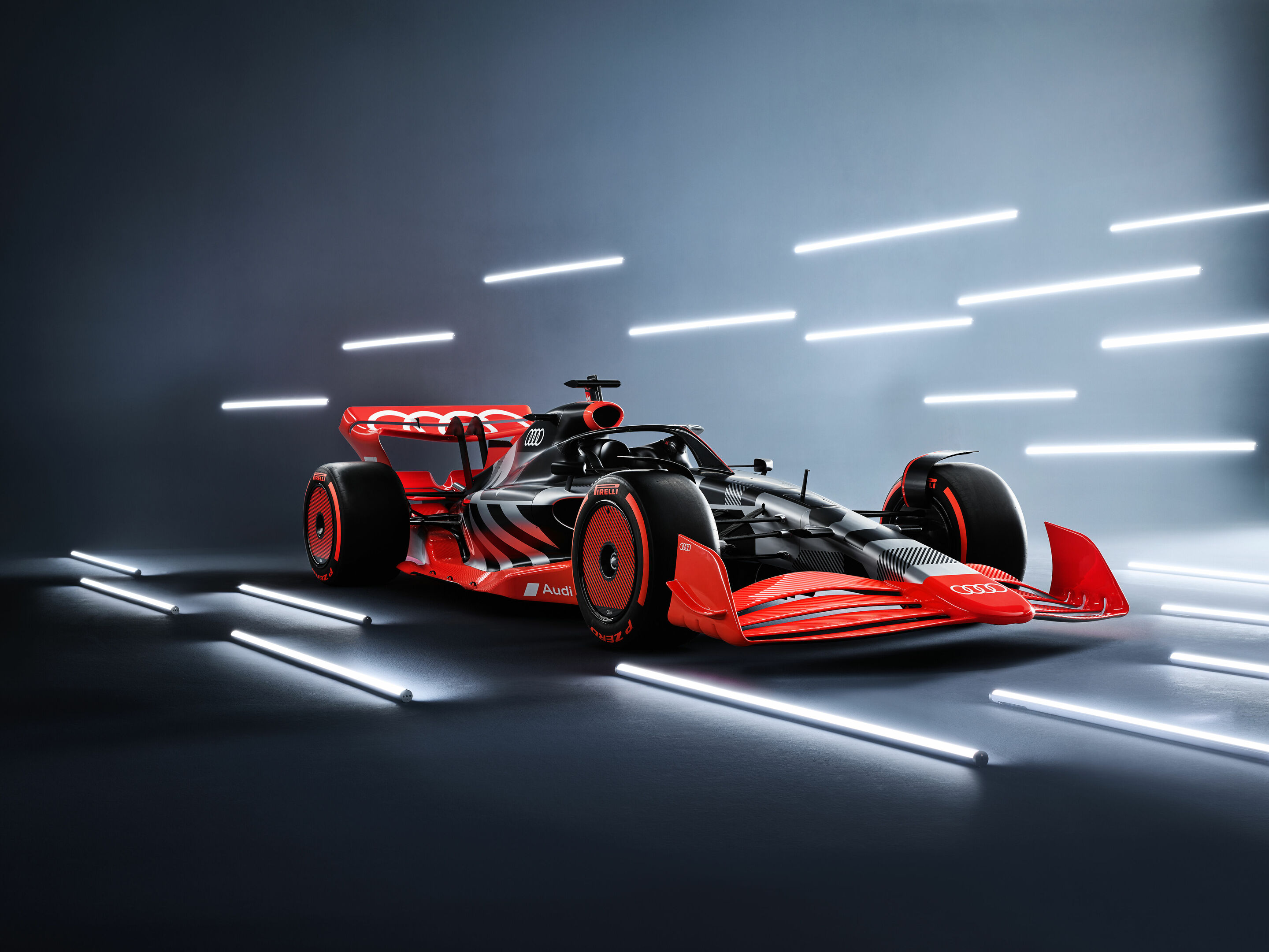 Showcar with Audi F1 launch livery - Showcar with Audi F1 launch livery