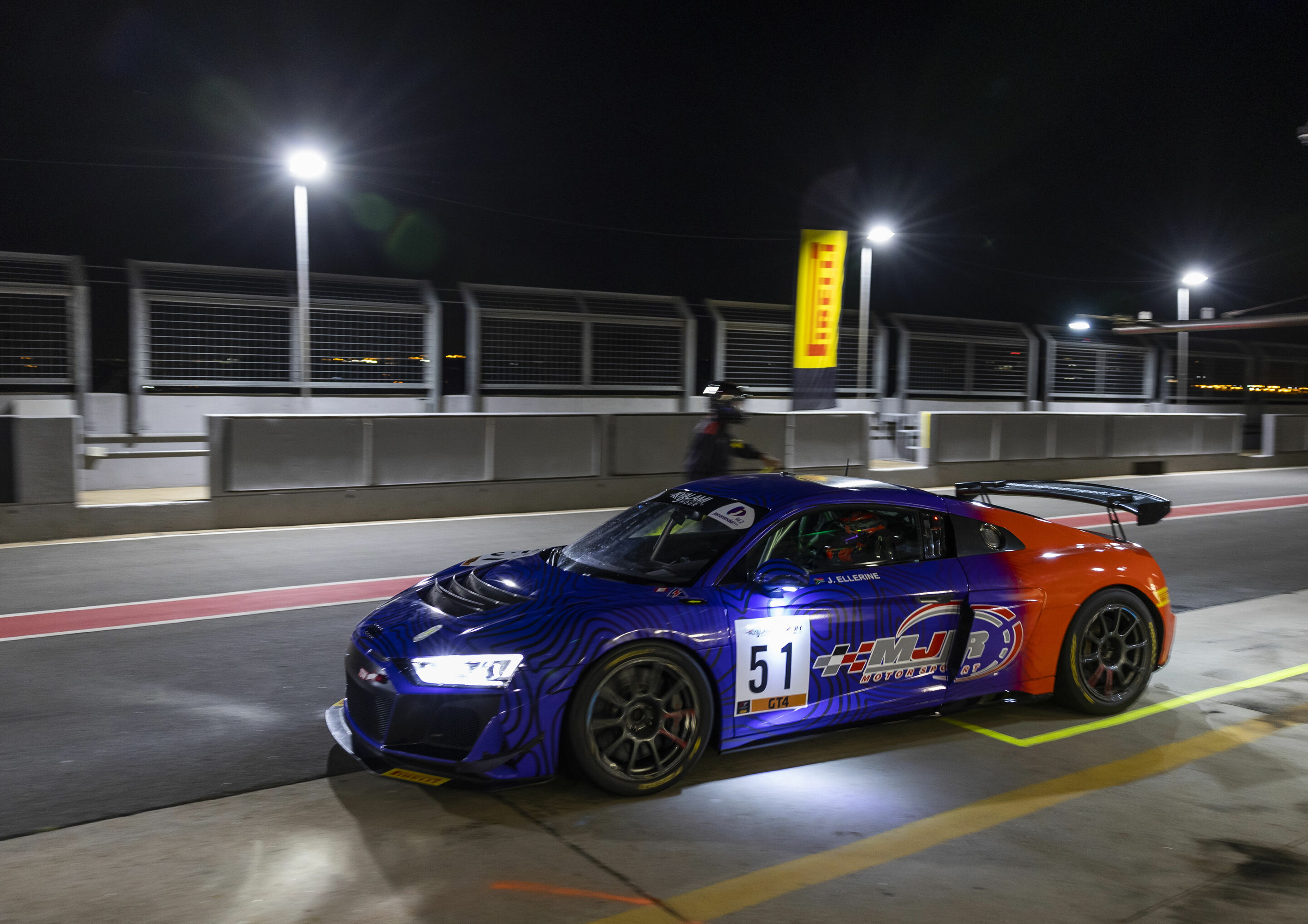 9h Kyalami 2023 - Audi R8 LMS GT4 #51 (MJR Motorsport), Joseph Ellerine