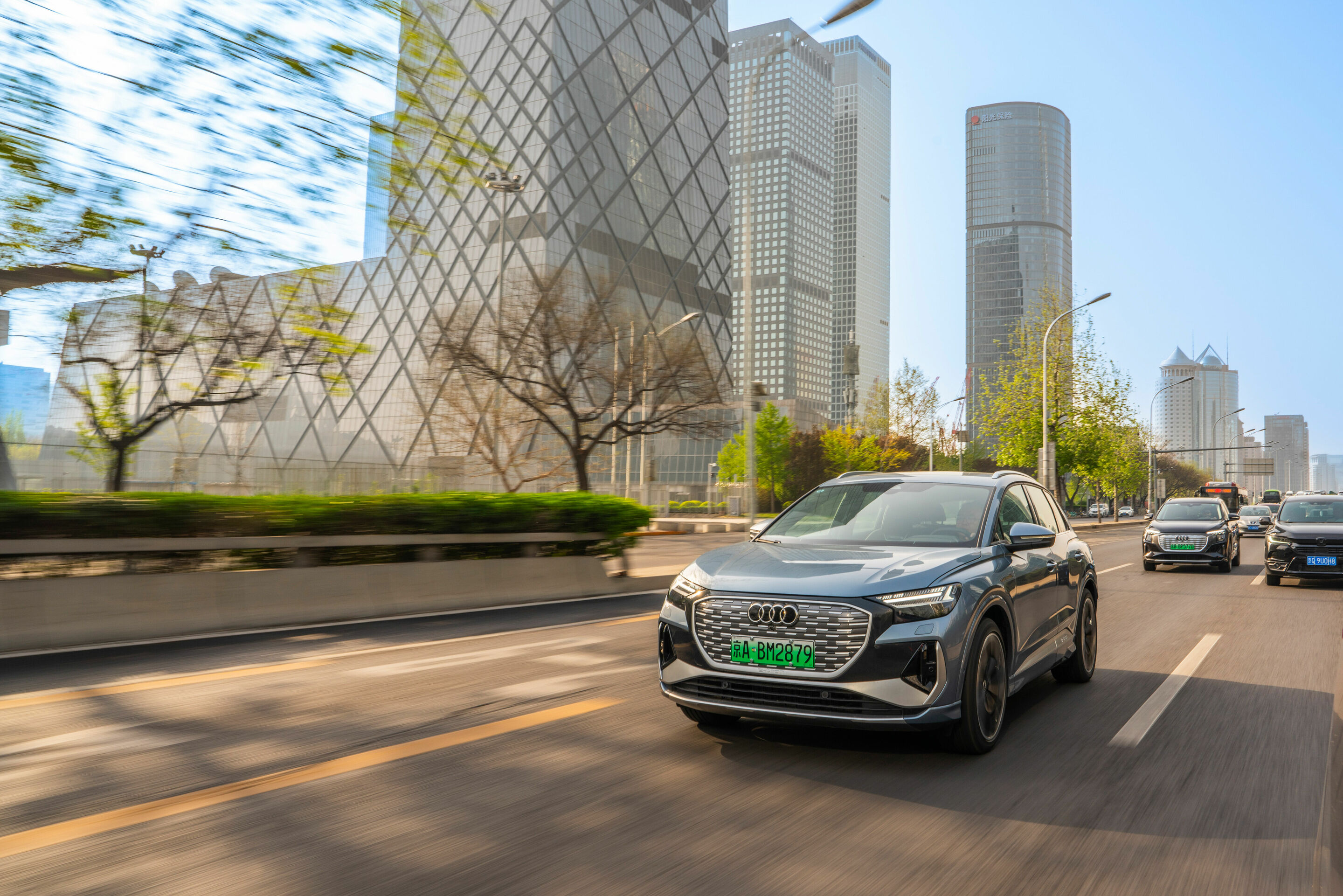 Audi Q4 e-tron - Audi Q4 e-tron auf den Straßen von Peking