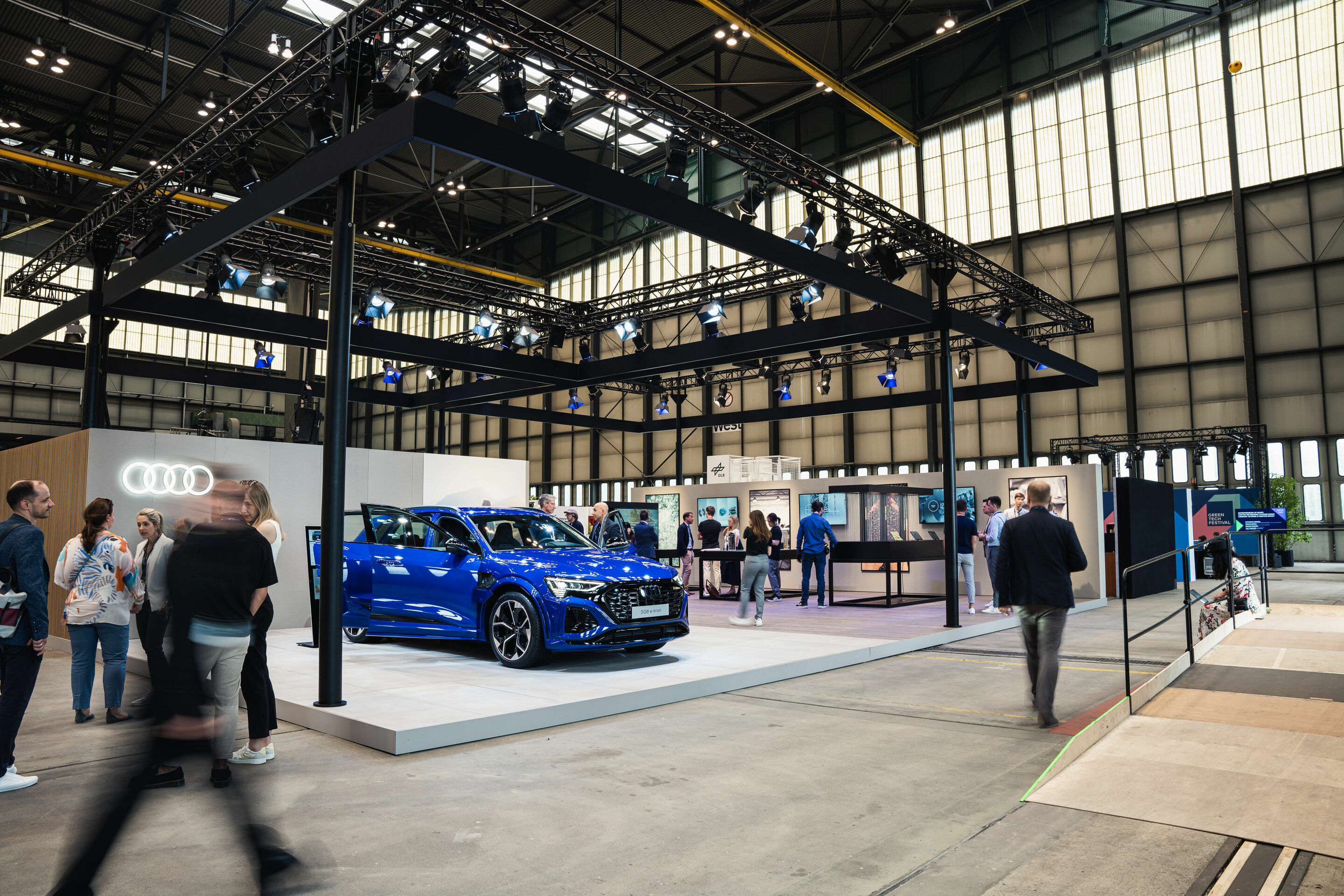 Audi at the GREENTECH FESTIVAL 2023 in Berlin - Innovations relating to circular economy are the focus of Audi's presence at one of Europe's largest sustainability forums. In dialogue with guests, Audi experts gave insights into decarbonization in production...