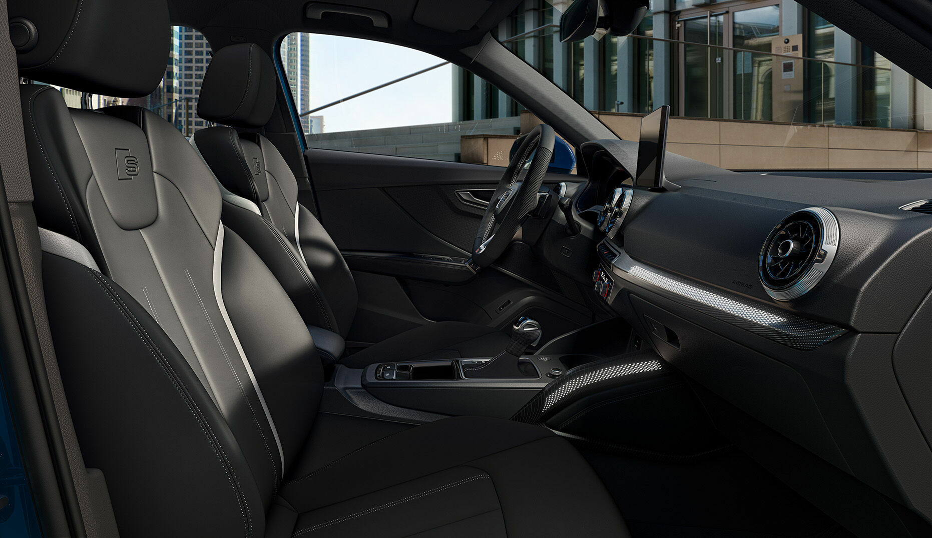 Audi Q2 - Infotainment upgrade: For the first time, the Audi Q2 models come with an 8.8-inch touch display. The Audi virtual cockpit is now included as standard.