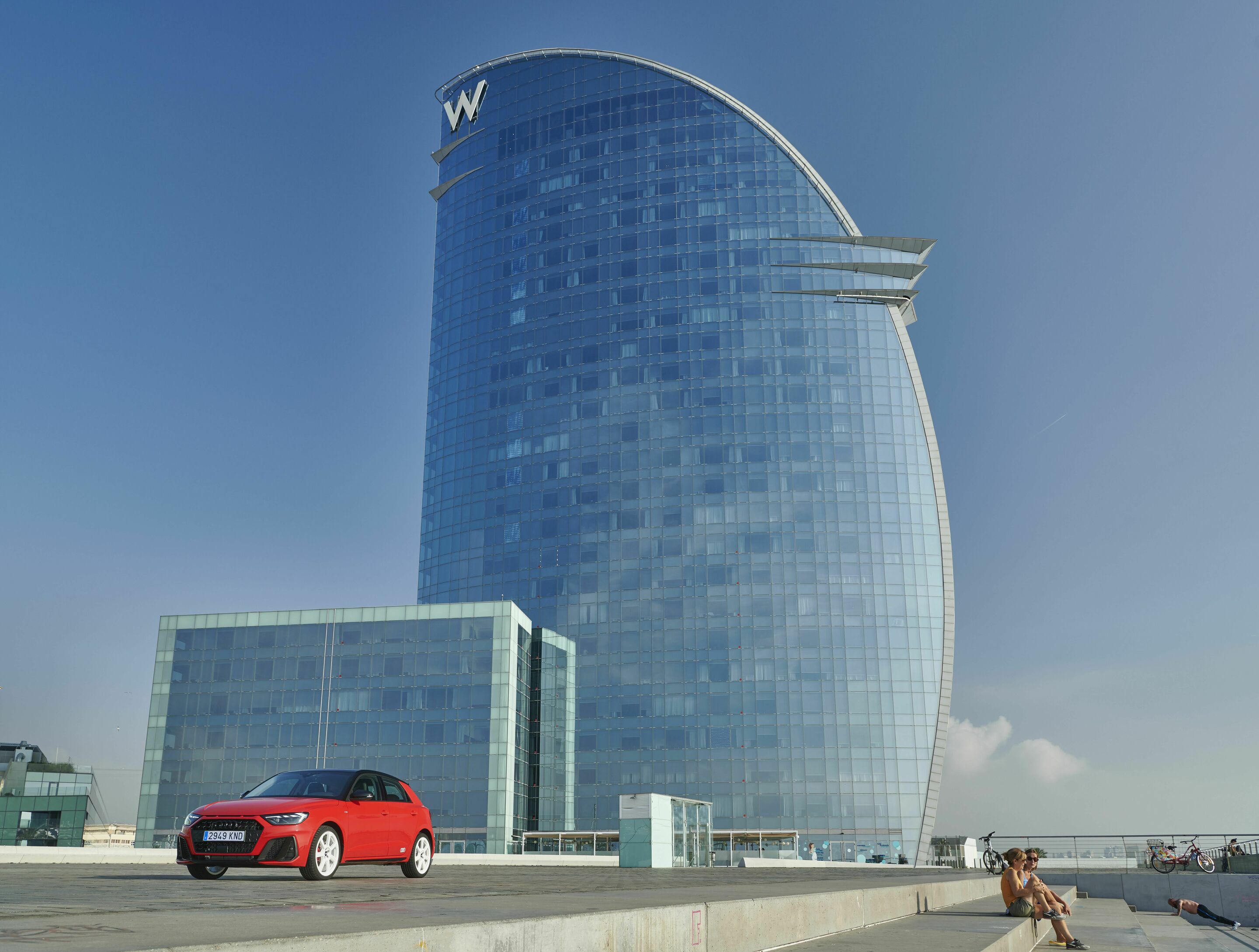 Audi A1 Sportback in Barcelona, Port Vell - Audi A1 Sportback in Barcelona, Port Vell