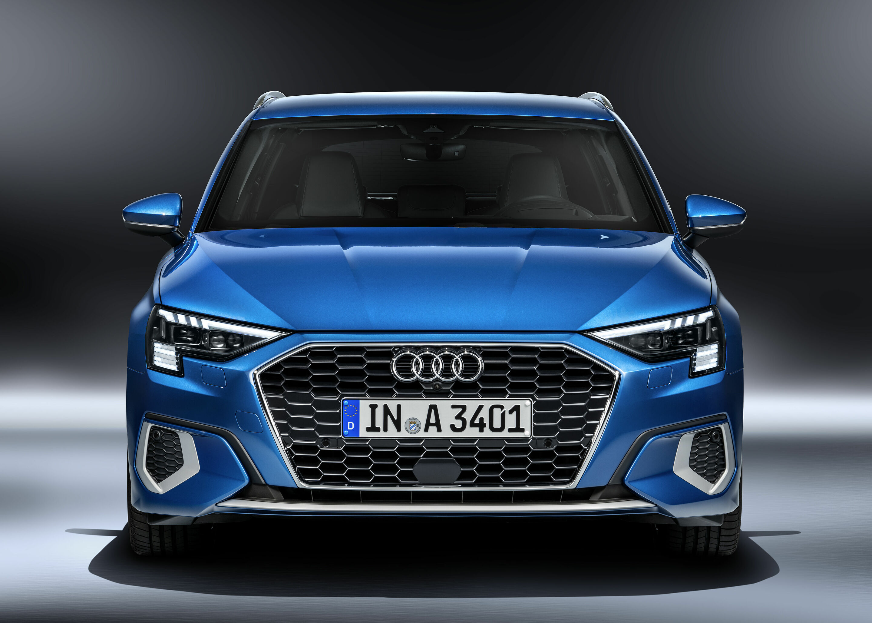Audi A3 Sportback - Standaufnahme,
Farbe: Atollblau