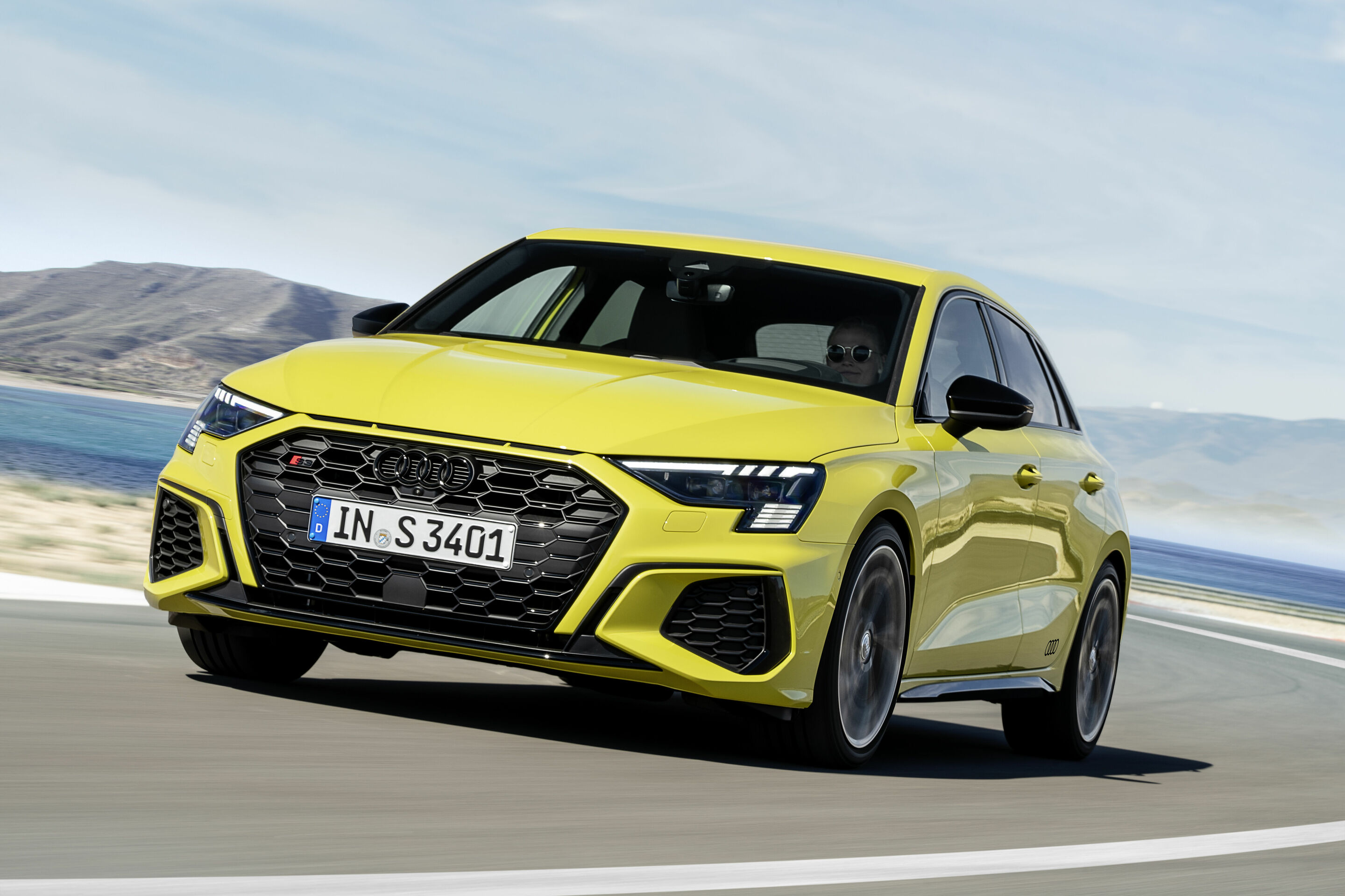 Audi S3 Sportback - Fahraufnahme
Farbe: Pythongelb