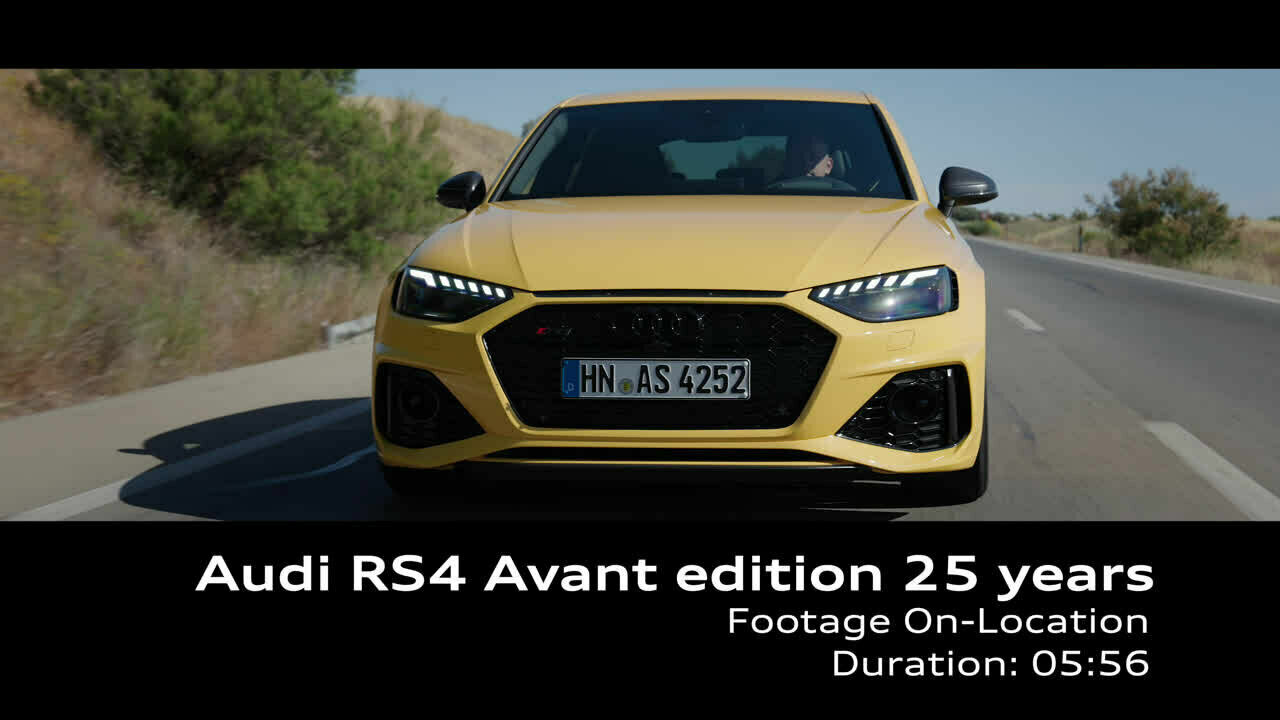 Audi RS 4 Avant edition 25 years (until 2024) – Footage (on location)